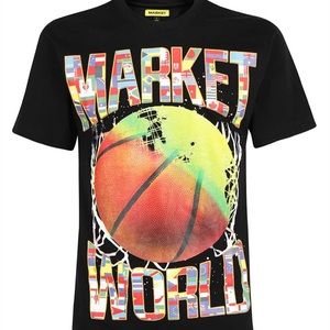 Market the game brings us together Basketball T-shirt Large NWT